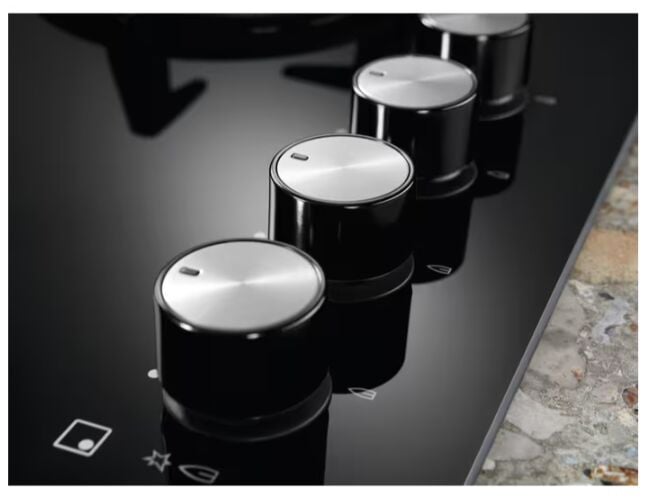 Electrolux KgG75362K GOG Line Siyah Cam Ankastre Gazlı Ocak