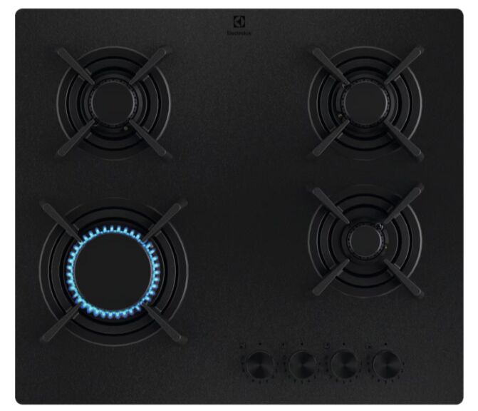 Electrolux KgG643723L GOG Line 700 Ankastre Mat Siyah Gazlı Ocak