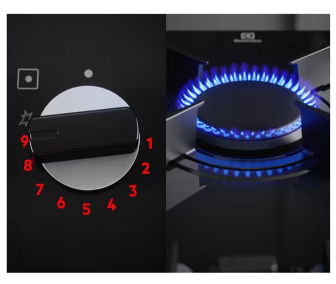 Electrolux KgG643723L GOG Line 700 Ankastre Mat Siyah Gazlı Ocak