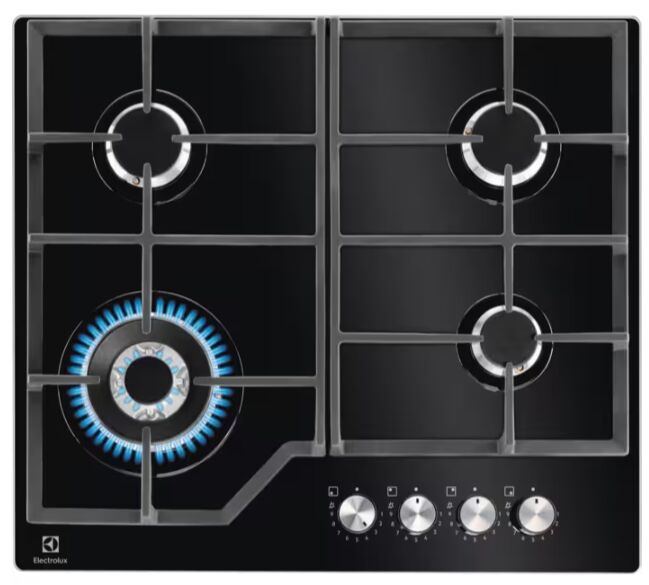 Electrolux KgG64362K GOG Line Siyah Ankastre Gazlı Ocak