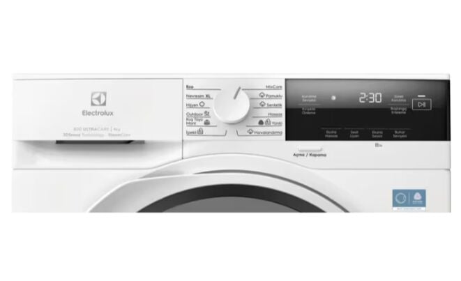 Electrolux EW8D394MT UltraCare800 9 Kg  Isı Pompalı Kurutma Makinası