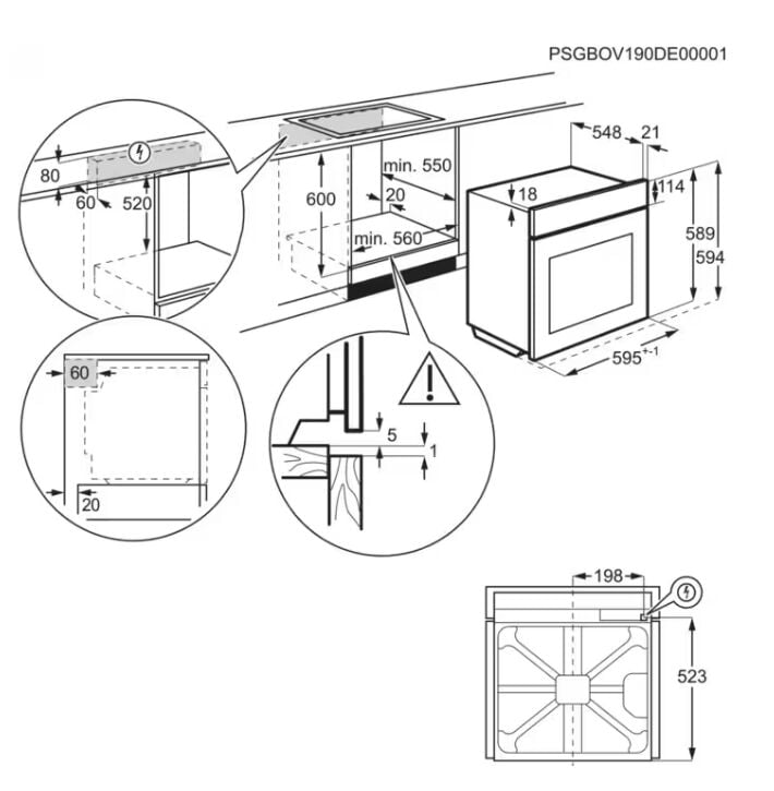 Electrolux EOA5220FOV SurroundCook Krem Ankastre Fırın