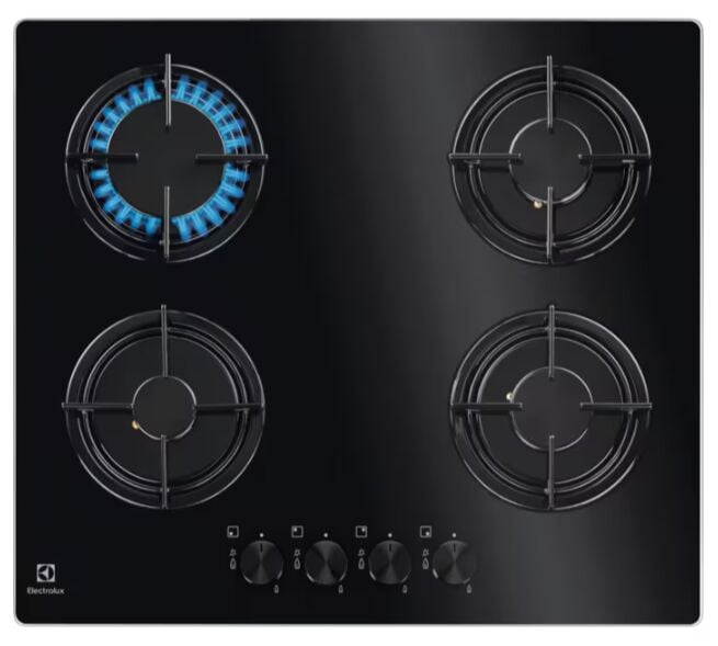 Electrolux EGT6242NVK Siyah Ankastre Gazlı Ocak