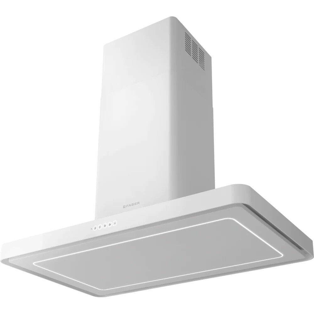 Faber T-Light Isola EV8+ WH Matt A100 Mat Beyaz Ada Tipi Davlumbaz