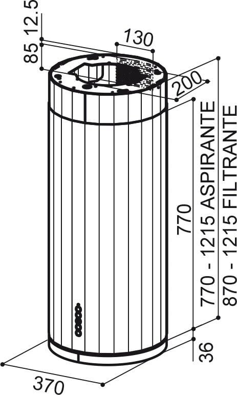 Faber Corinthia Isola EV8+ X/OM A37 Paslanmaz Çelik/Metal Eskitme
