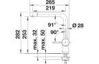Blanco Linus Satin Platinium Armatür - 527698