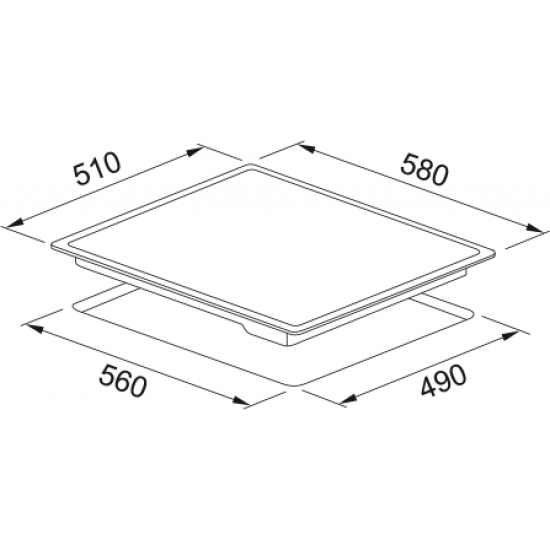 Franke FRSM 604 C T XS Siyah Elektrikli Ankastre Ocak