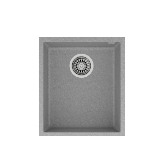 Teka SQUARE 34.40 TG Tek Hazneli Tezgah Altı Damlalıksız Stone Grey Granit Evye - 115230031