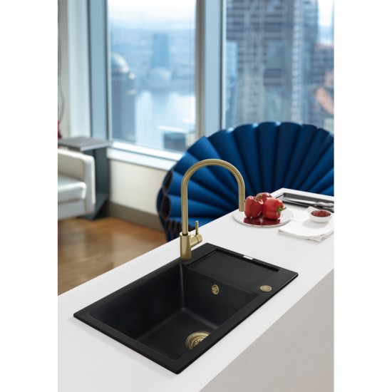 Franke Seramik PVD Kaplama Antrasit Yuvarlak Taşma Kiti