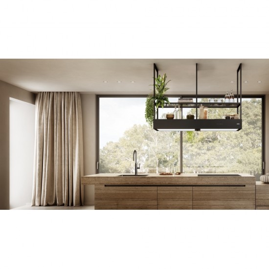 Franke T-Shelf Evolution FMY EVOLUTION F160 Mat Siyah Ada Tipi Davlumbaz