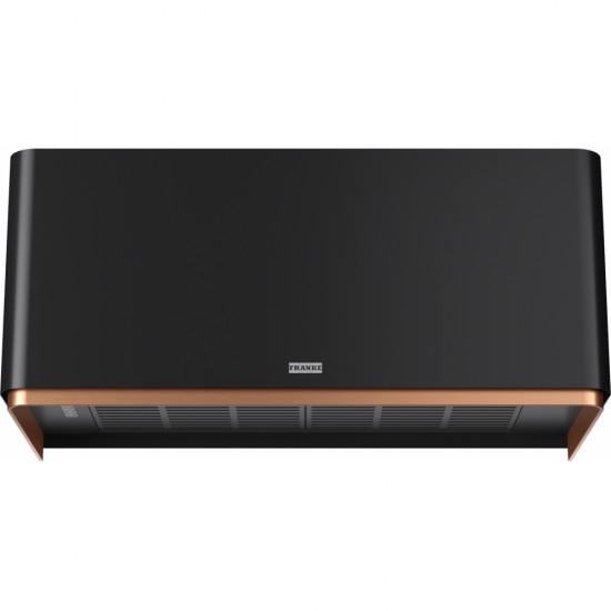 Franke Mythos Masterpiece FMY W BK M/CP 80 KL Matt Black + Copper Davlumbaz