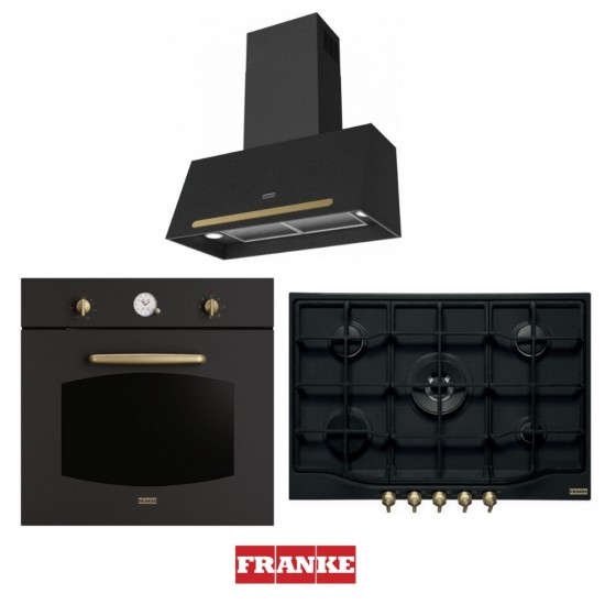Franke Classicline Nero Üçlü Set 75 cm