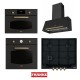 Franke Classicline Nero Dörtlü Set 60 cm