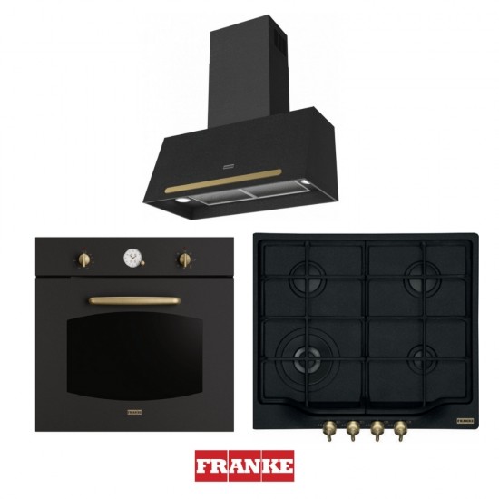 Franke Classicline Nero Üçlü Set 60 cm