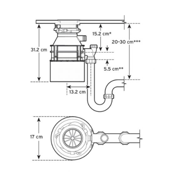 İnsinkerator Standard S460 SR Çöp Öğütücü