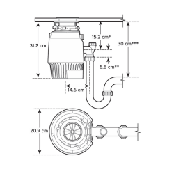 İnsinkerator Evolution Plus 1000 SR Çöp Öğütücü
