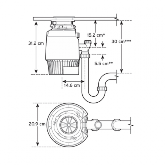 İnsinkerator Evolution Plus 1000 SR Çöp Öğütücü