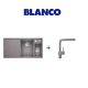 Blanco AXIA 3 Tezgah Üstü Alumetalik Granit Eviye + Linus S Spiralli Alumetalik Armatür Kampanyası