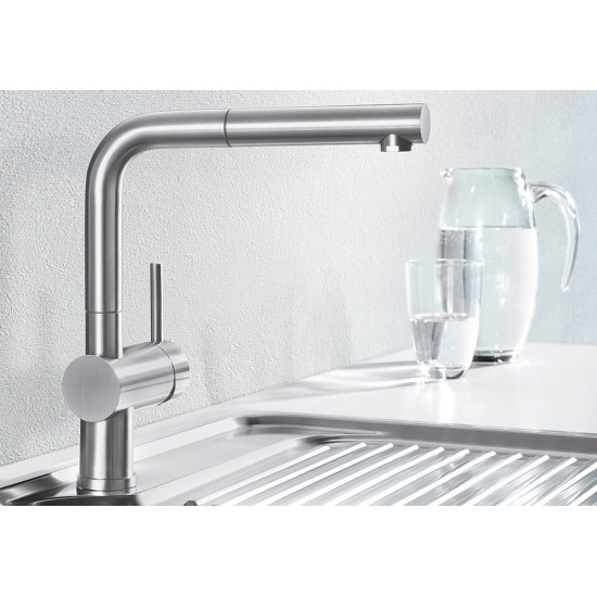 Blanco Linus S Spiralli Sağ Elcikli Krom Armatür - 512402