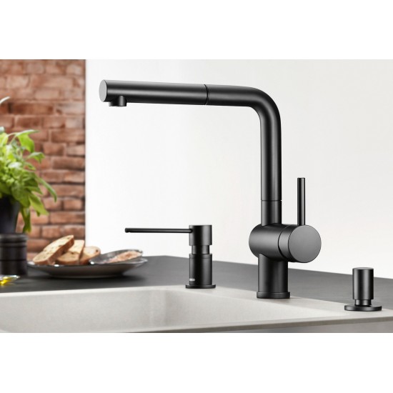 Blanco Linus S Spiralli Mat Siyah Armatür - 525807