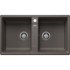 Blanco ZIA 9 Tezgah Üstü 2 Gözlü Damlalıksız Granit Volcano Gri Evye - 527393