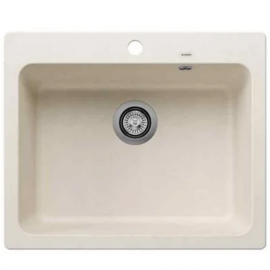 Blanco Naya 6 Tezgah Üstü Damlalıksız Soft Beyaz Granit Evye - 527128