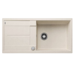 Blanco Metra XL 6 S Tezgah Üstü 1 Gözlü Geniş Hazneli Soft Beyaz Granit Evye - 527123