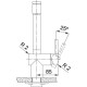 Franke Atlas Neo Duşlama özellikli spiralli İnox Armatür - 115.0521.441
