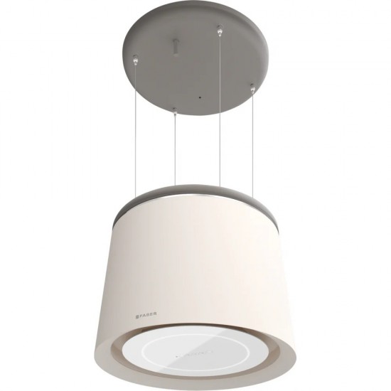 Faber Celine Plus WW/CG Mat Beyaz Ada Tipi Asansörlü Davlumbaz