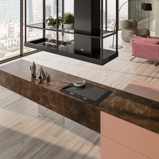 Franke T-Shelf FMY BK MATT F180 Mat Siyah Ada Tipi Davlumbaz