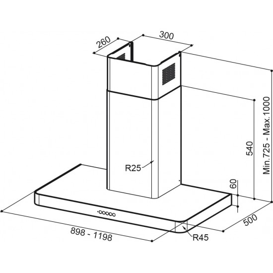 Faber T-Light EV8+WH Matt A90 Mat Beyaz Ankastre Davlumbaz Faber T-Light EV8+WH Matt A90 Mat Beyaz Ankastre Davlumbaz