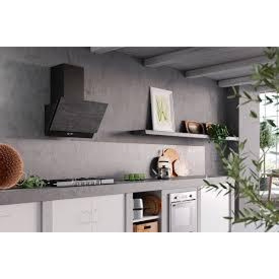 Faber Grexia GRES LG 60 Siyah/Light Grey Porselen Davlumbaz