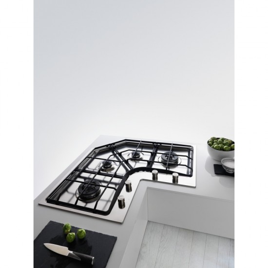 Franke Neptun Köşe FHNE COR 4 3G TC XS C Inox Ankastre Ocak