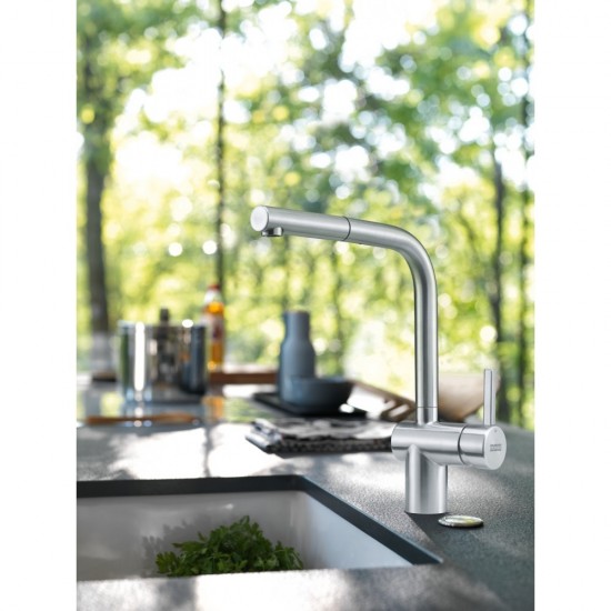 Franke Atlas Neo Doccia Mat Çelik Spiralli Armatür 