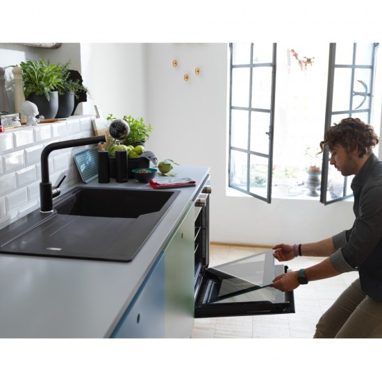 Franke Smart FSM 86 H XS Siyah + Inox Ankastre Fırın