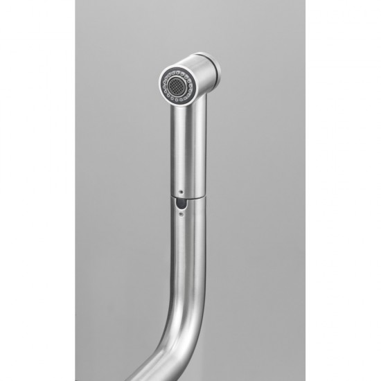 Franke Atlas Neo Duşlama Özellikli Spiralli  Mat Çelik Armatür