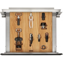 Franke Mythos FMY 14 WCRD XS Şaraplık Siyah + Inox  Ankastre Aksesuar Çekmecesi