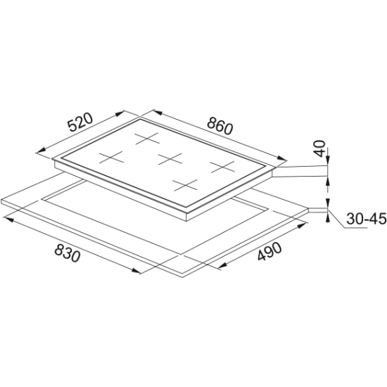 Franke Smart Linear FHNG 905 4G TC BK C Ankastre Ocak