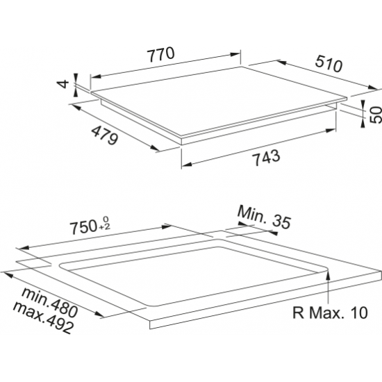 Franke Maris FMA 804 I F BK Siyah İndüksiyonlu Ankastre Ocak