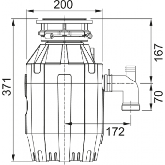 Franke TE-75 Ankastre Çöp Öğütücü
