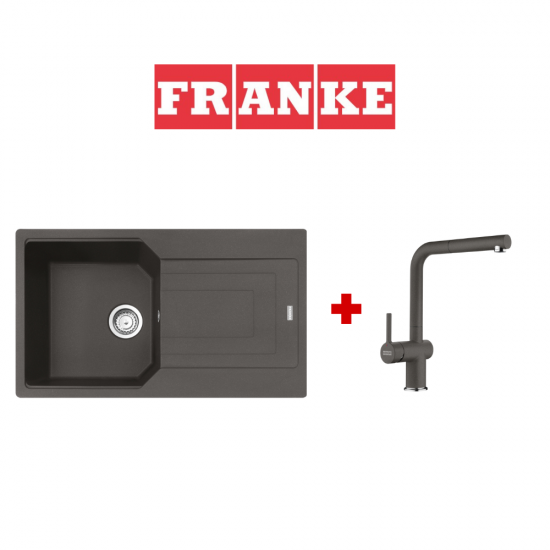 Franke Kampanya Urban UBG 611-86 Slate Grey Eviye ve Active Plus Sprialli Slate Grey Armatür  