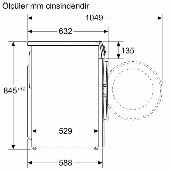 Siemens iQ300 Çamaşır Makinesi 9 kg 1200 dev./dak. - WG42A1X2TR