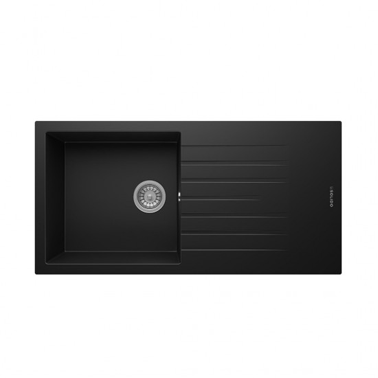 Solido UM-100 XL Geniş Hazneli Granit Eviye Metalic Black - 10204031