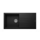 Solido UM-100 XL Geniş Hazneli Granit Eviye Metalic Black - 10204031