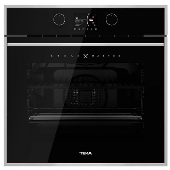 Teka STEAKMASTER Multifonksiyonel Siyah ve Inox Pirolitik Fırın - 111000026