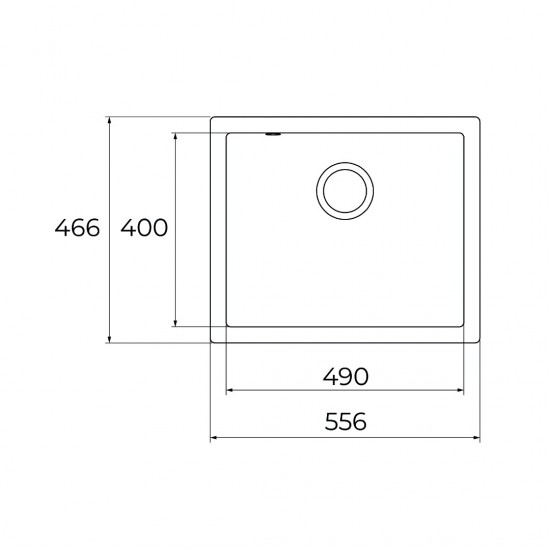 Teka CAVE 49.50 B-TQ Onyx Black Tezgah Altı Evye - 115250000