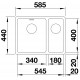 Blanco Andano 340 / 180 IF Küçük Hazne Solda  Tezgah Altı 1.5 Gözlü Çelik Evye - 522973