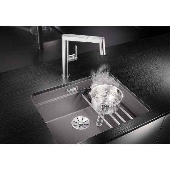 Blanco Etagon 500 U Tezgah Altı Tek Hazneli Damlalıksız Granit Siyah Evye - 525887