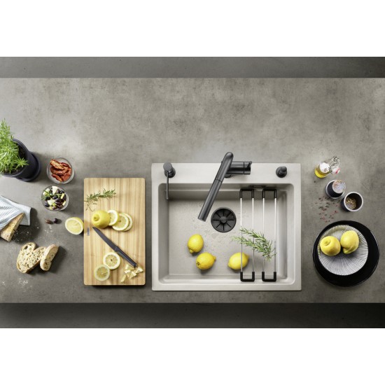 Blanco Etagon 6 Tezgah Üstü 1 Gözlü Damlalıksız Tartufo Granit Evye - 524546