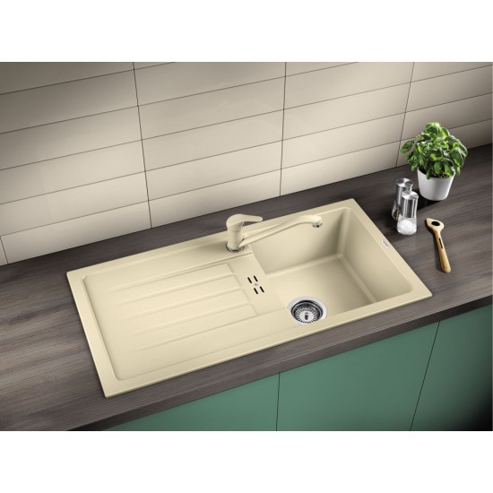 Blanco Favum  45 S Tezgah Üstü 1 Gözlü Granit Kahve Evye - 524232